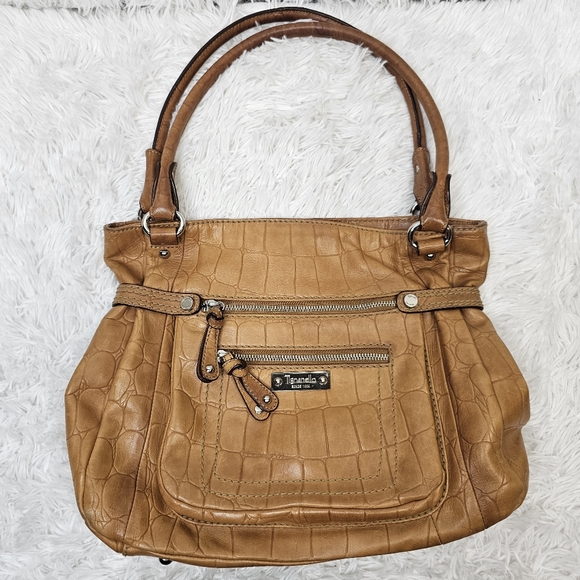 Tignanello brown leather shoulder bag purse. - Picture 1 of 10